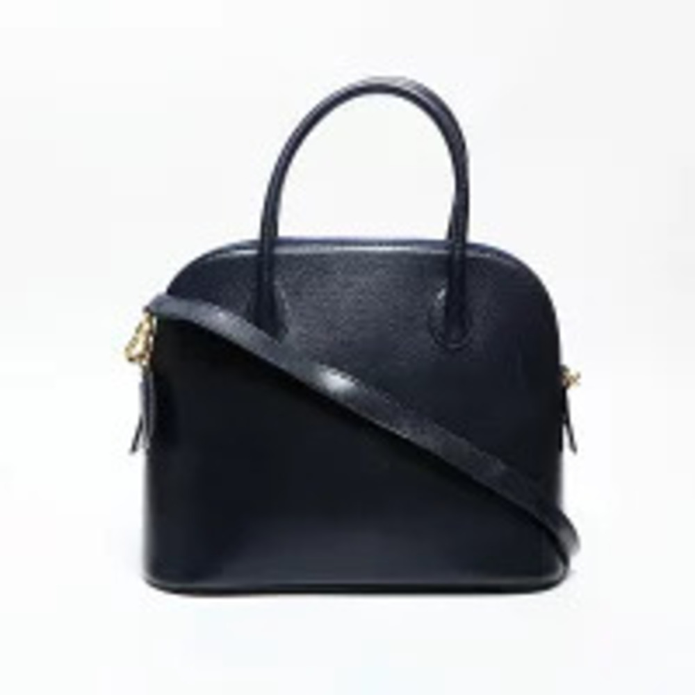 Celine Leather Handbag Navy Blue